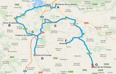 Norte de Palencia y nordeste de Burgos