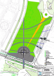 Proyecto del reloj solar en la Plaza del Tiempo, barrio de Vadorrey, Zaragoza, ES