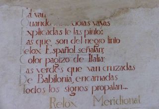 MASS, relox Relox Meridional versos nemotécnicos (restaurados)