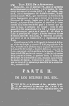 TRATADO XXIII. LIBRO IV. De los Eclipses del Sol, y de la Luna. PARTE II. De los Eclipses de Sol