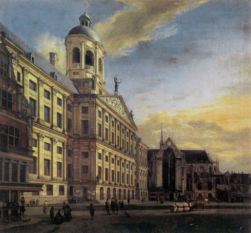 NKAH-3 The Town Hall of Amsterdam with the Dam