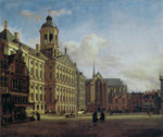 NKAH-4 View of the Dam with Town Hall in Amsterdam