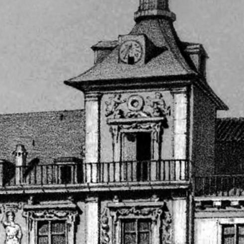 Plaza Mayor, Casa de la Panadería, reloj de sol (detalle)